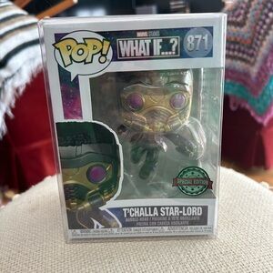 Funko Pop T’Challa Star- Lord Black Panther What If  871 Marvel Disney